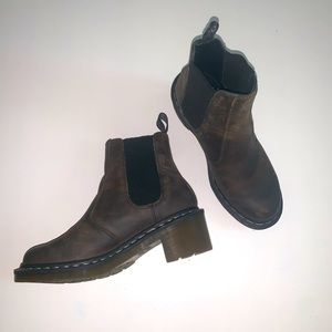 Doc Martens heeled boots like new condition size 8